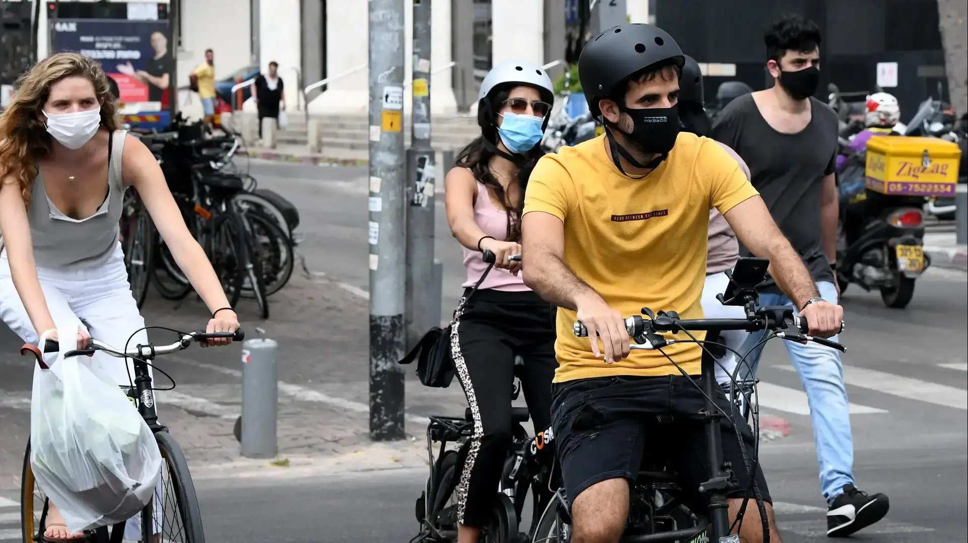 פעולות אכיפת המשטרה לצורך בלימת התפשטות נגיף הקורונה בתל אביב 6 ביולי 2020

