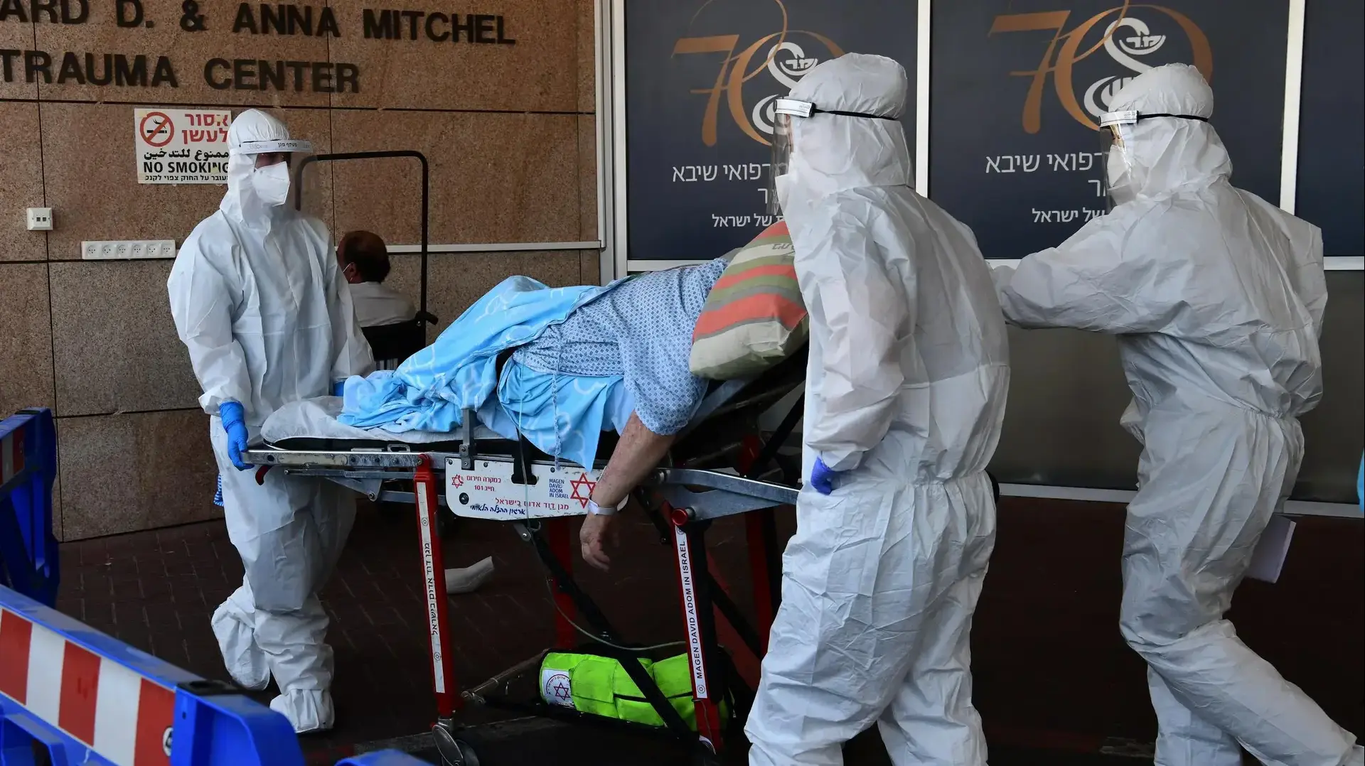 הגעת חולה קורונה לבית החולים שיבא תל השומר, 8 ביולי 2020