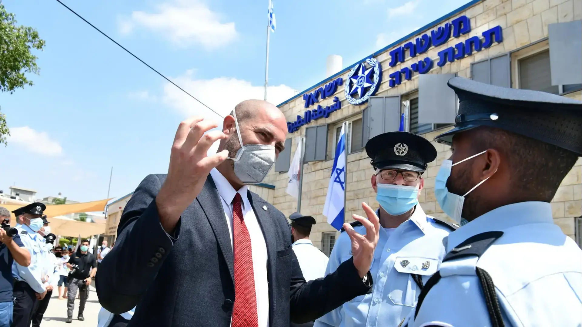 השר לביטחון פנים, אמיר אוחנה במהלך פתיחת תחנת משטרה טירה 30 ביולי 2020 השר לביטחון פנים, אמיר אוחנה במהלך פתיחת תחנת משטרה טירה 30 ביולי 2020