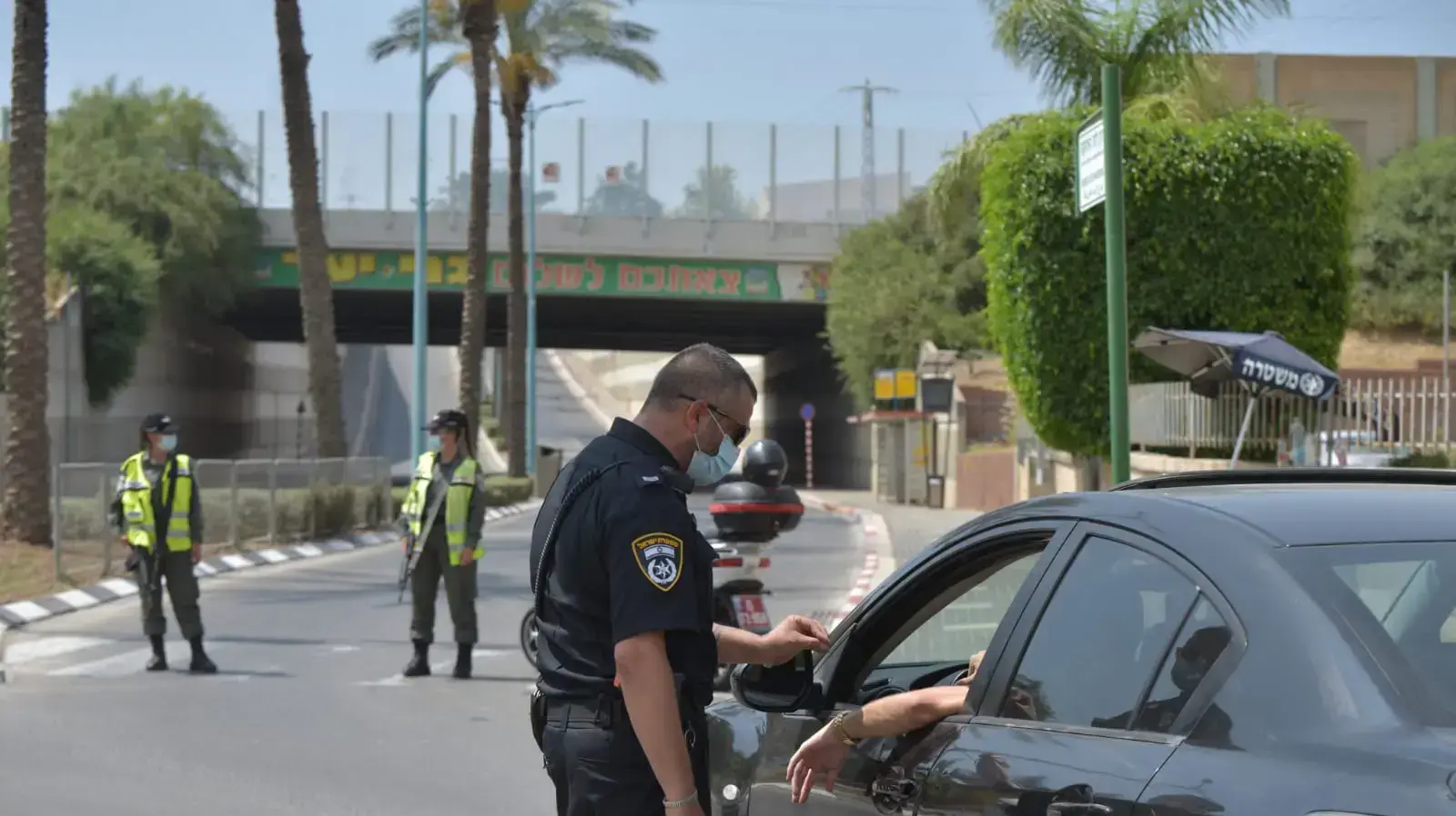 סגר בשכונת גני יער, לוד, 10 ביולי 2020