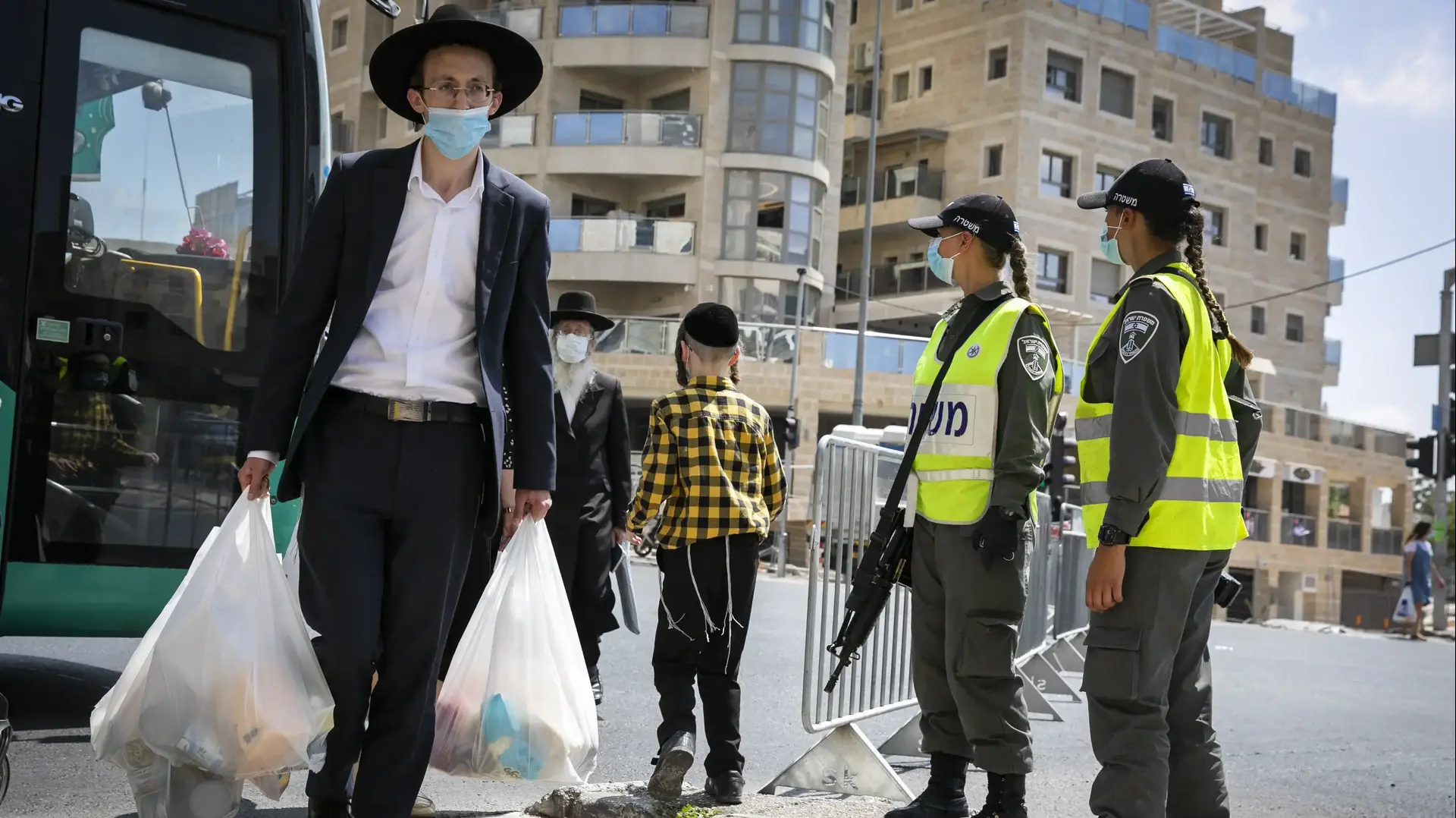סגר בשכונות רוממה וקריית בעלז, ירושלים, 10 ביולי 2020