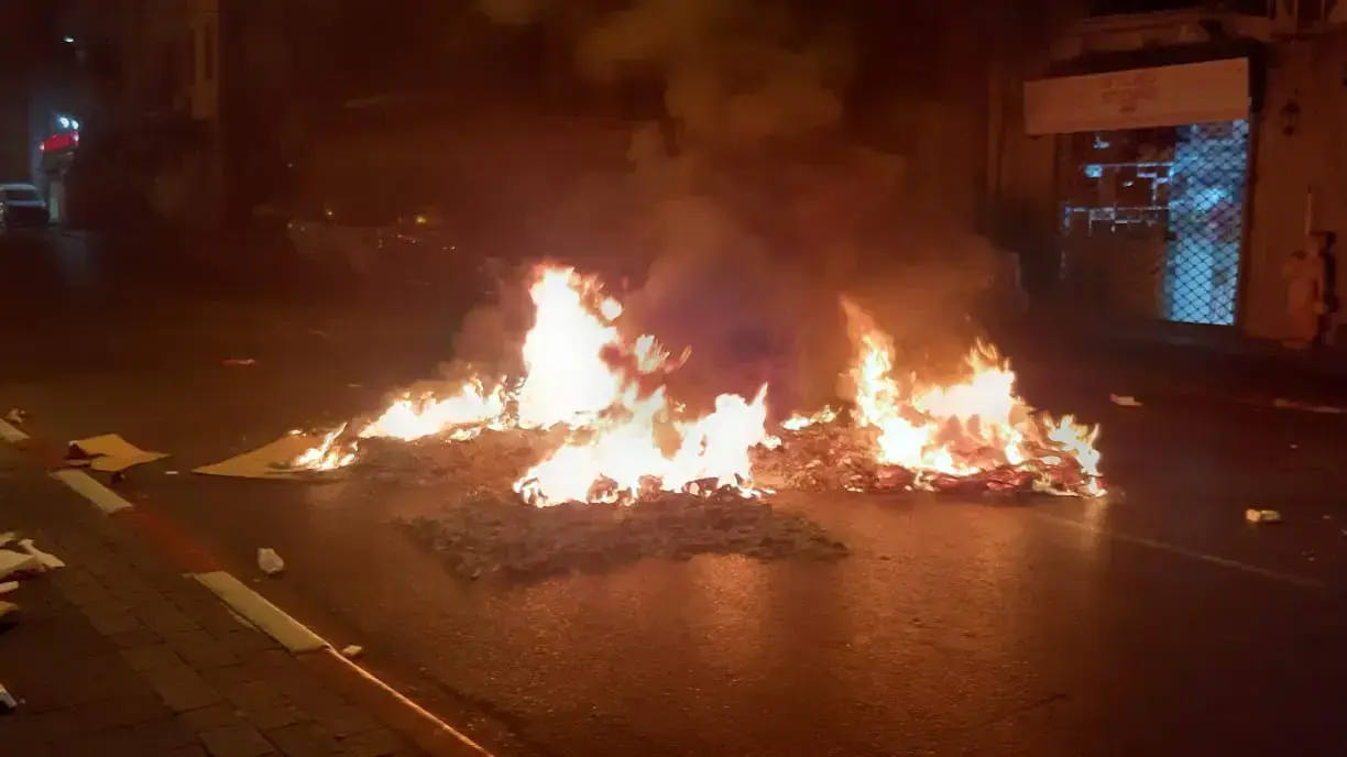 מחאה בעקבות סגירת בית הקברות המוסלמי, יפו 19 ביולי 2020