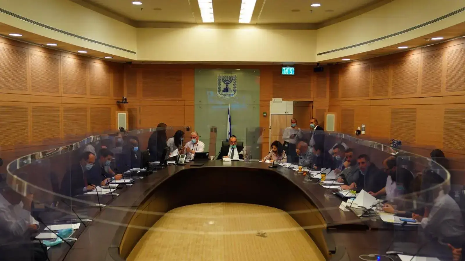 דיון בוועדת חוק חוקה ומשפט של הכנסת על "חוק הקורונה הגדול". 22 ביולי 2020.