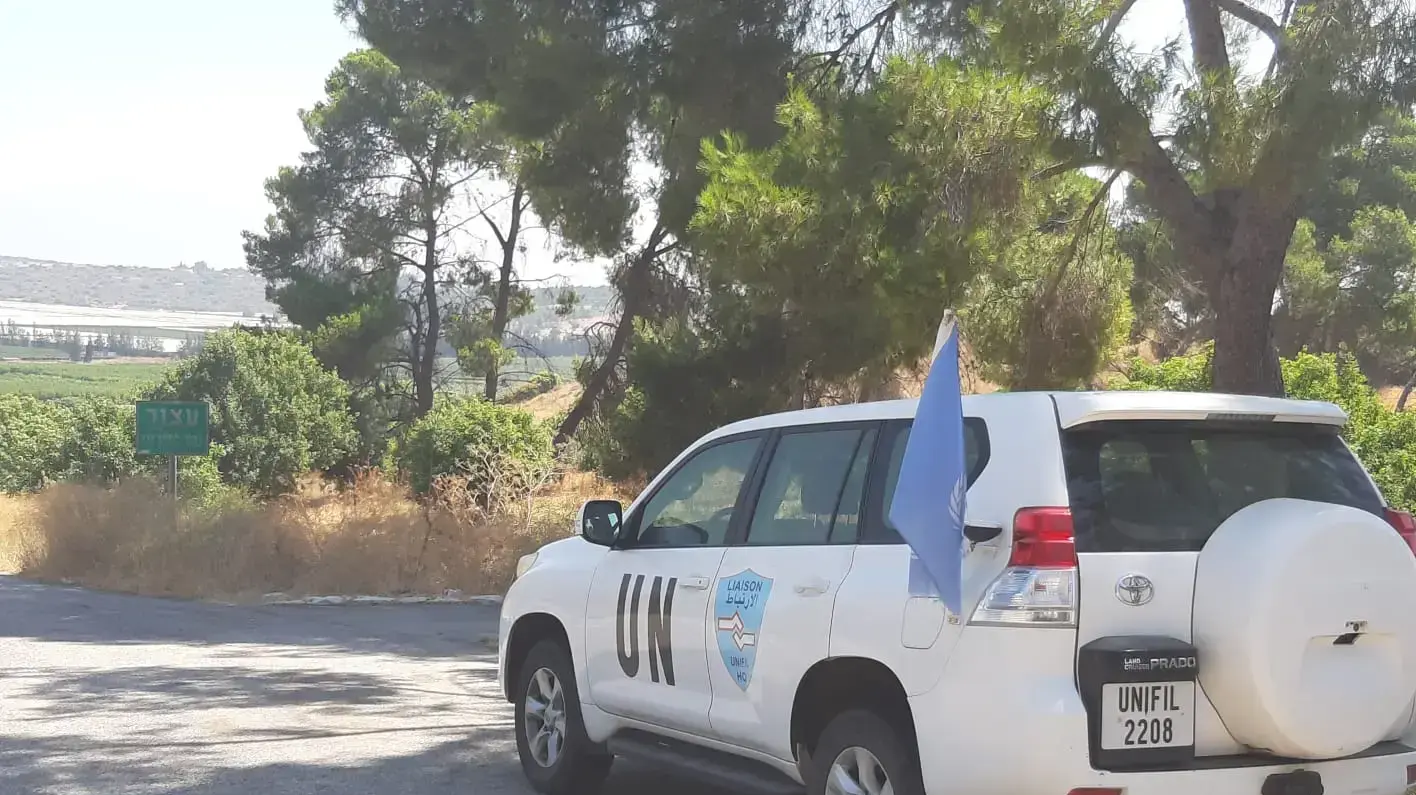 סיור של יוניפיל, גבול ישראל - לבנון, 25 ביולי 2020