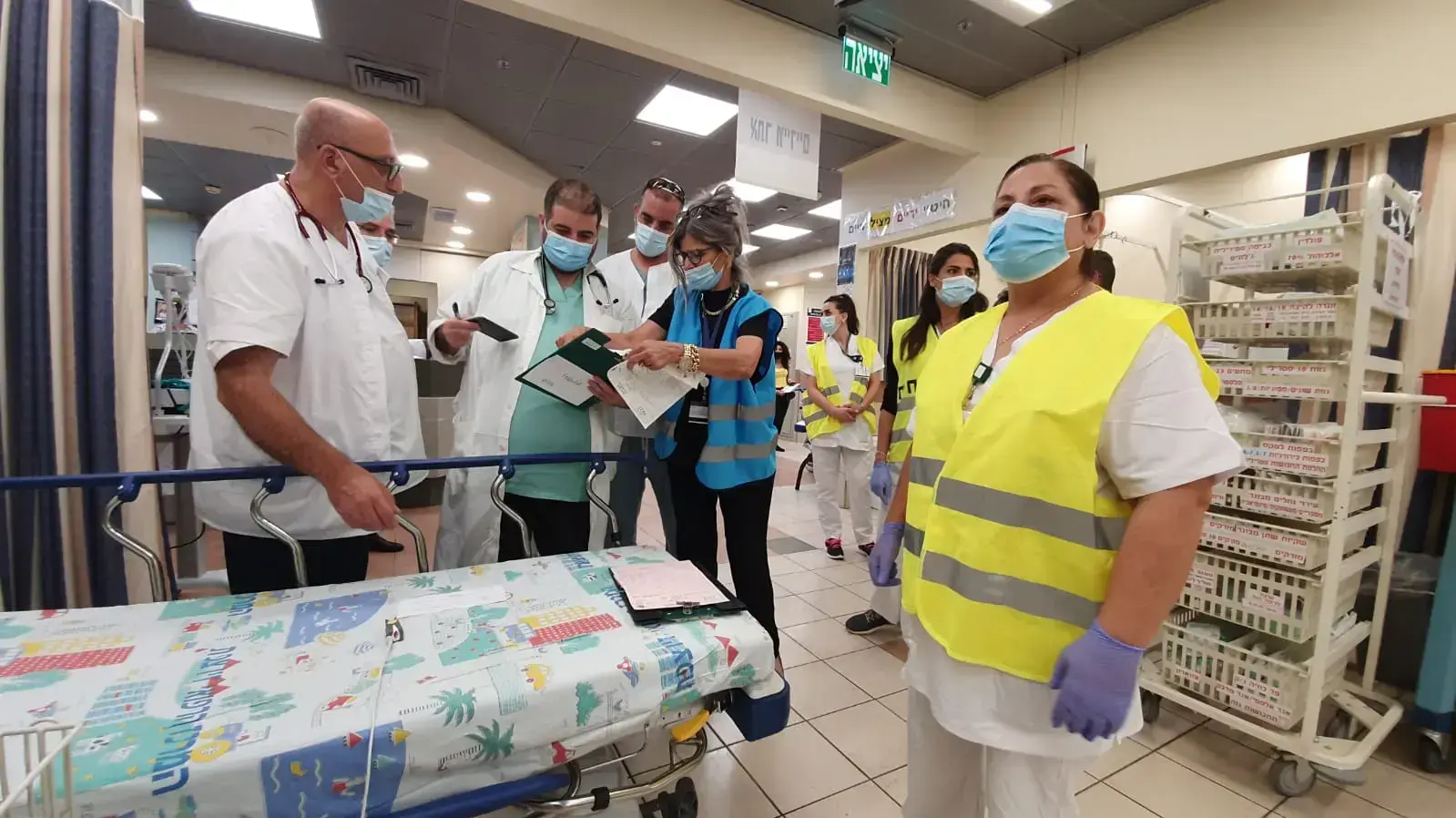 המרכז הרפואי זיו ערך  תרגיל פתע המדמה אירוע רב נפגעים כתוצאה מירי טילים.27 ביולי 2020