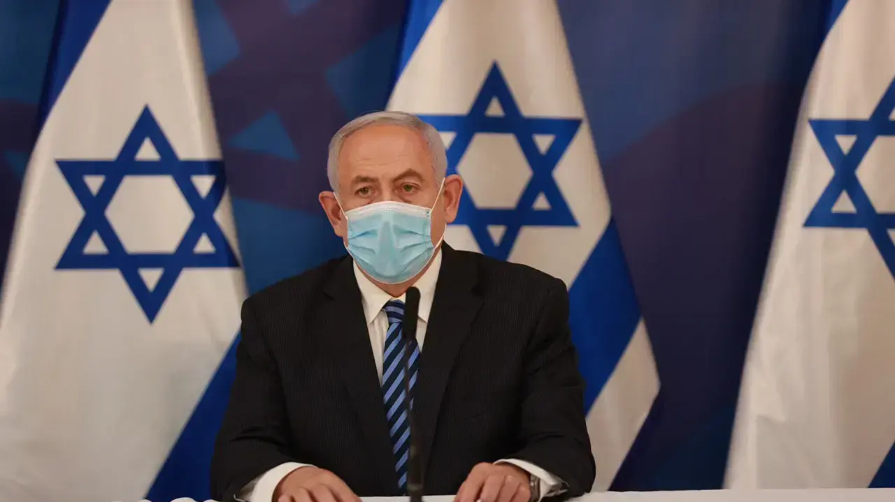 ראש הממשלה בנימין נתניהו בהצהרה לתקשורת, בקריה בתל אביב, 27 ביולי 2020 ראש הממשלה בנימין נתניהו בהצהרה לתקשורת, בקריה בתל אביב, 27 ביולי 2020