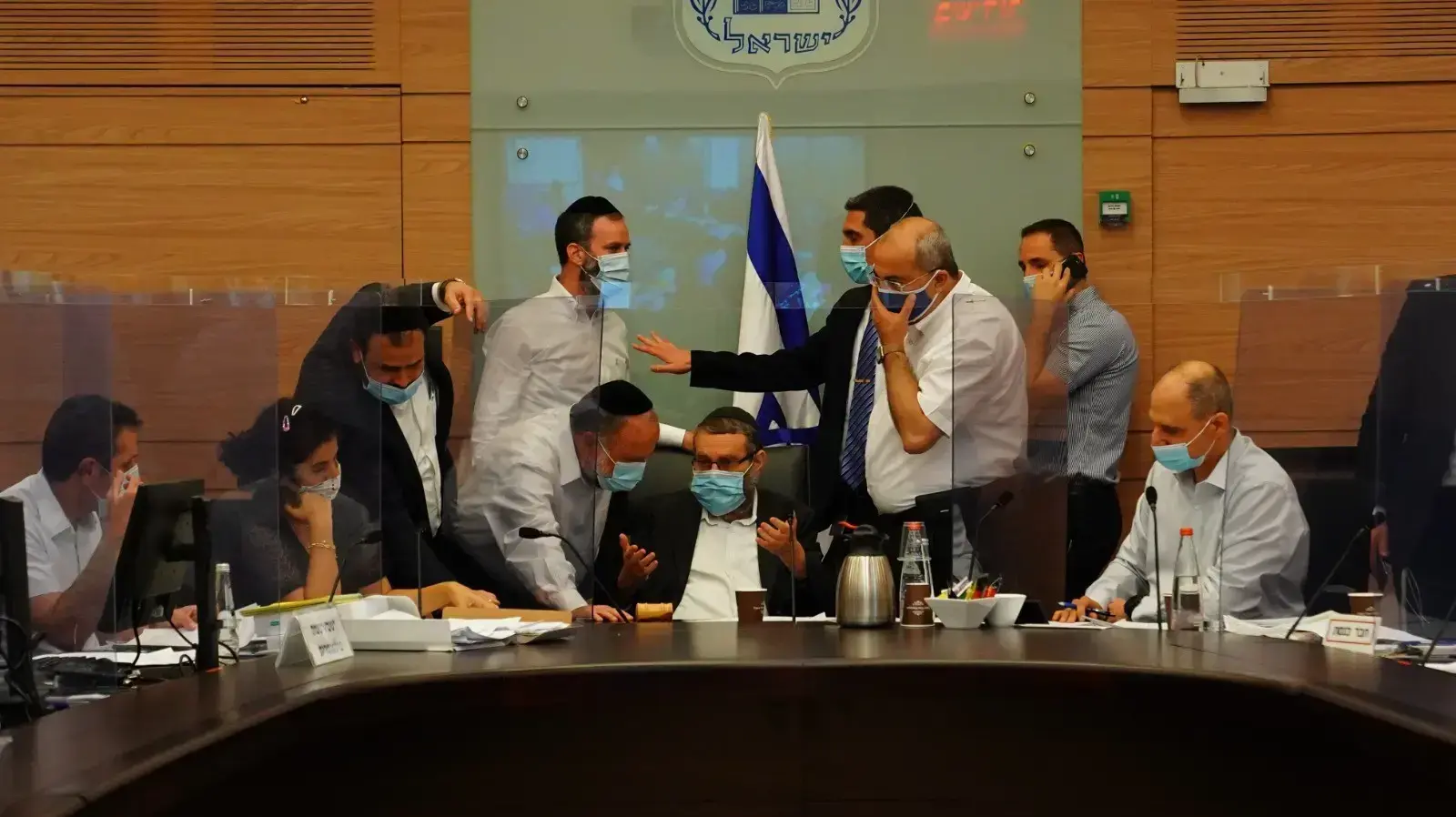 יו"ר ועדת הכספים, משה גפני במהלך דיון הועדה בנושא תוכנית המענקים לכל אזרח ברקע נקיף הקורונה 28 ביולי 2020