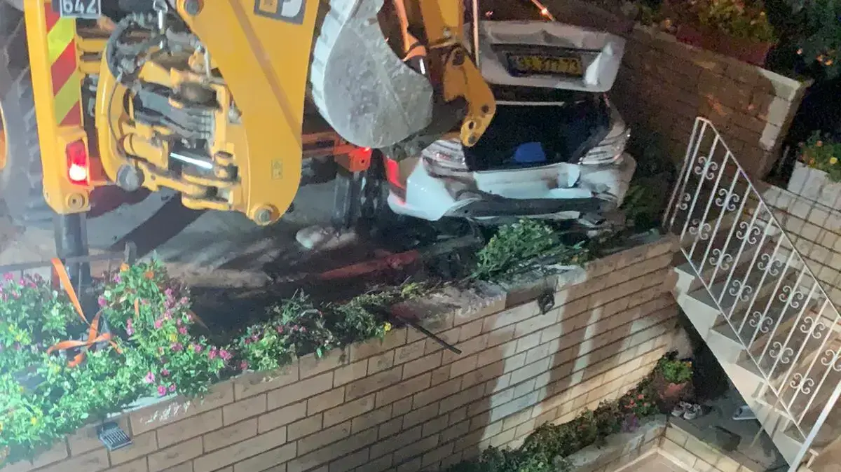 זירת תאונת הדרכים בערערה 30 ביולי 2020 זירת תאונת הדרכים בערערה 30 ביולי 2020