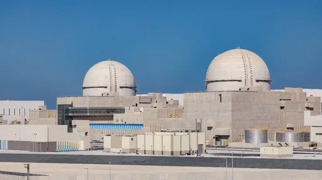 הכור ראשון בתחנת הכוח הגרעינית הראשונה באיחוד האמירויות הערביות. 01 באוגוסט 2020