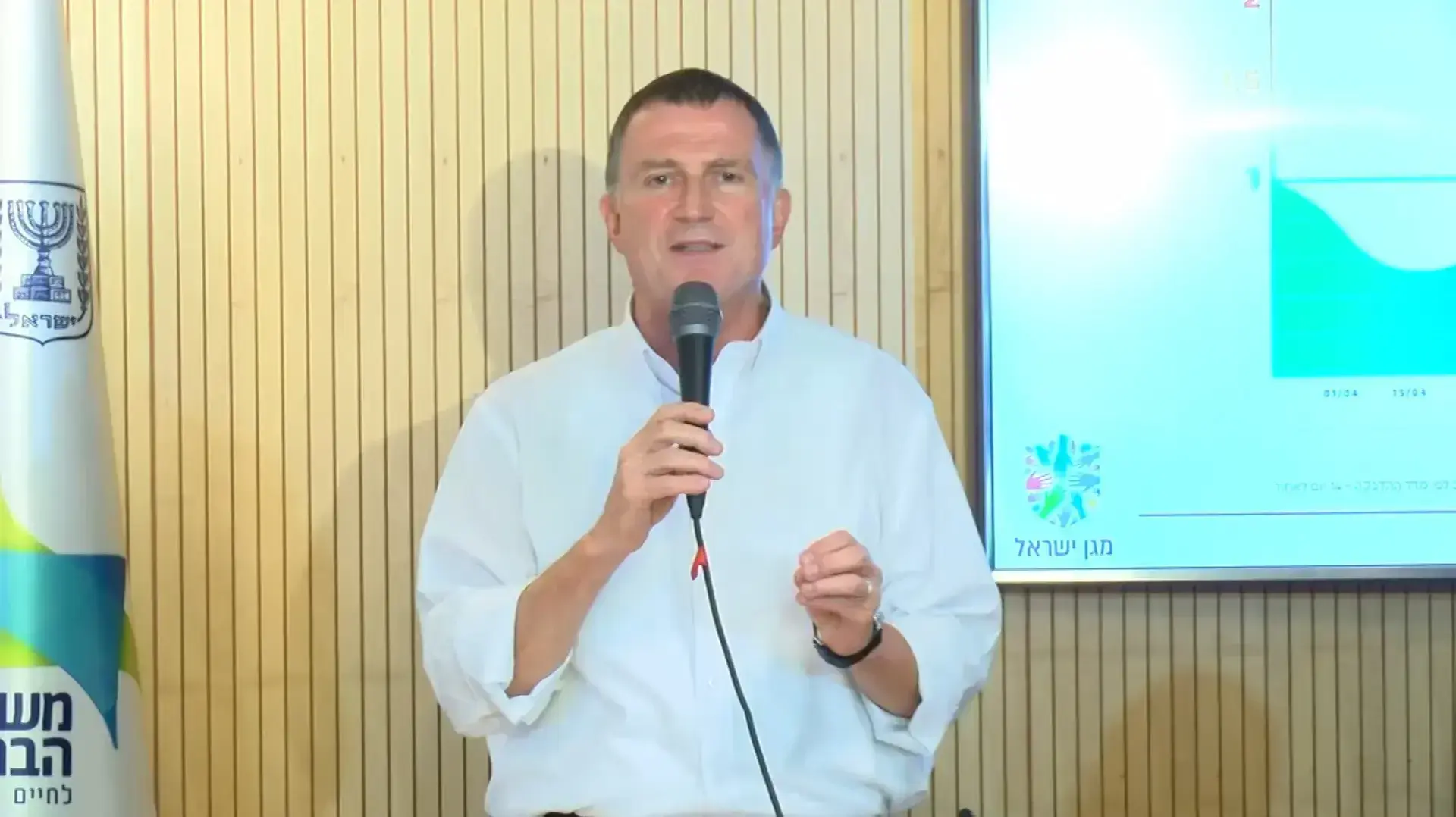שר הבריאות, יולי אדלשטיין במהלך מענה לשאולת כתבים במסגרת ביקורו במרכז הרפואי "שיבא" תל השומר 2 באוגוסט 2020 שר הבריאות, יולי אדלשטיין במהלך מענה לשאולת כתבים במסגרת ביקורו במרכז הרפואי "שיבא" תל השומר 2 באוגוסט 2020