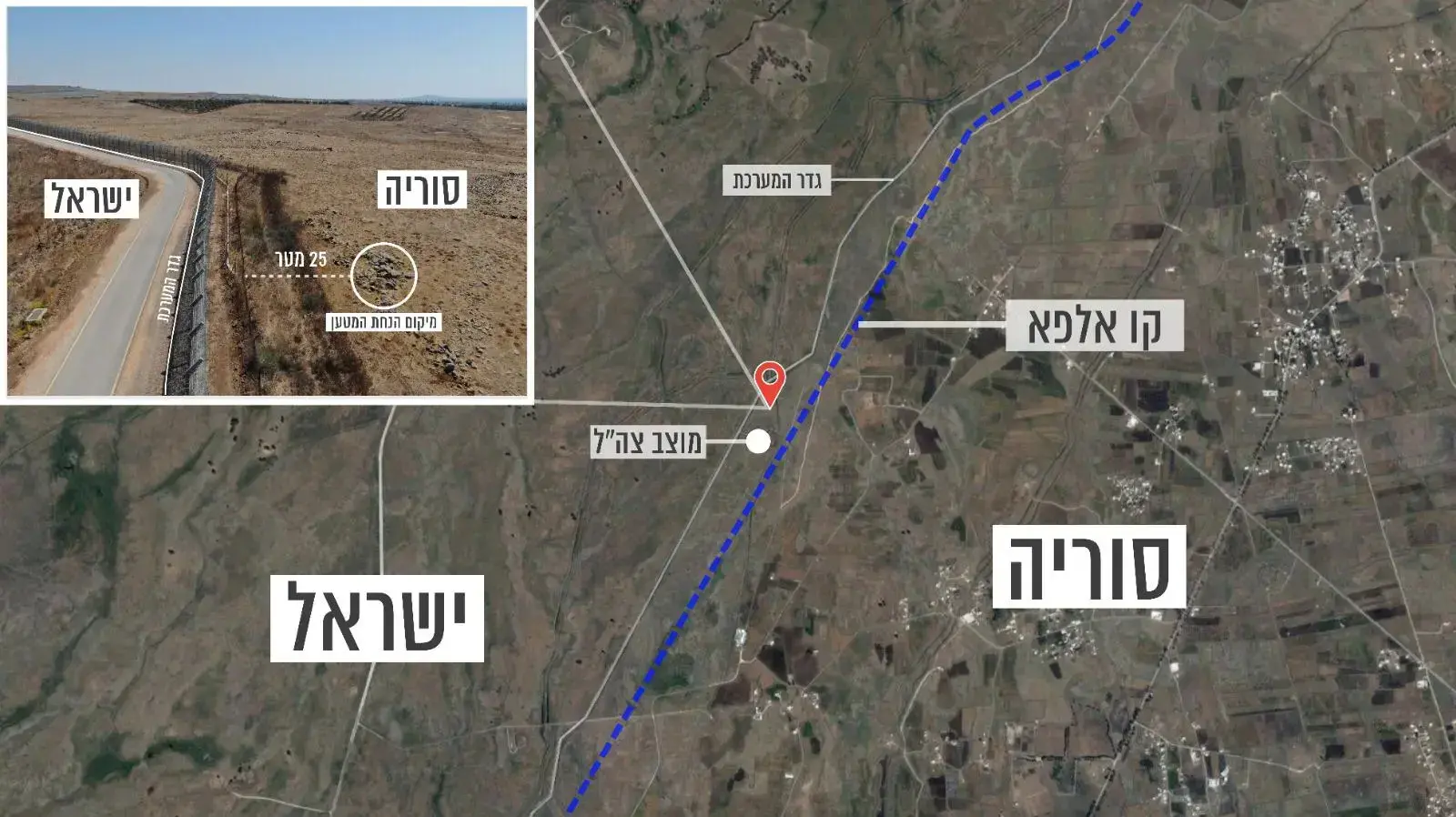 בהמשך לסיכול פיגוע המטען בדרום רמת הגולן התקיים סיור באזור הנחת המטען. בסיור נמצאו נשק וכן תיק ובתוכו מספר מטענים שהיו מוכנים להפעלה נגד כוח צה״ל, במרחק 25 מטרים מגדר המערכת בשטח ישראל בהמשך לסיכול פיגוע המטען בדרום רמת הגולן התקיים סיור באזור הנחת המטען. בסיור נמצאו נשק וכן תיק ובתוכו מספר מטענים שהיו מוכנים להפעלה נגד כוח צה״ל, במרחק 25 מטרים מגדר המערכת בשטח ישראל