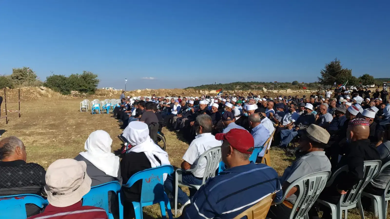 הפגנת הדרוזים והצ'רקסים נגד רשות הטבע והגנים ליד הר מירון. 04 באוגוסט 2020. הפגנת הדרוזים והצ'רקסים נגד רשות הטבע והגנים ליד הר מירון. 04 באוגוסט 2020.