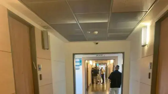 האגף שפונה בעקבות דיוח של עוזרת של ח"כ מהליכוד שסבלה מתסמינים של נגיף קורונה 5 באוגוסט 2020 
