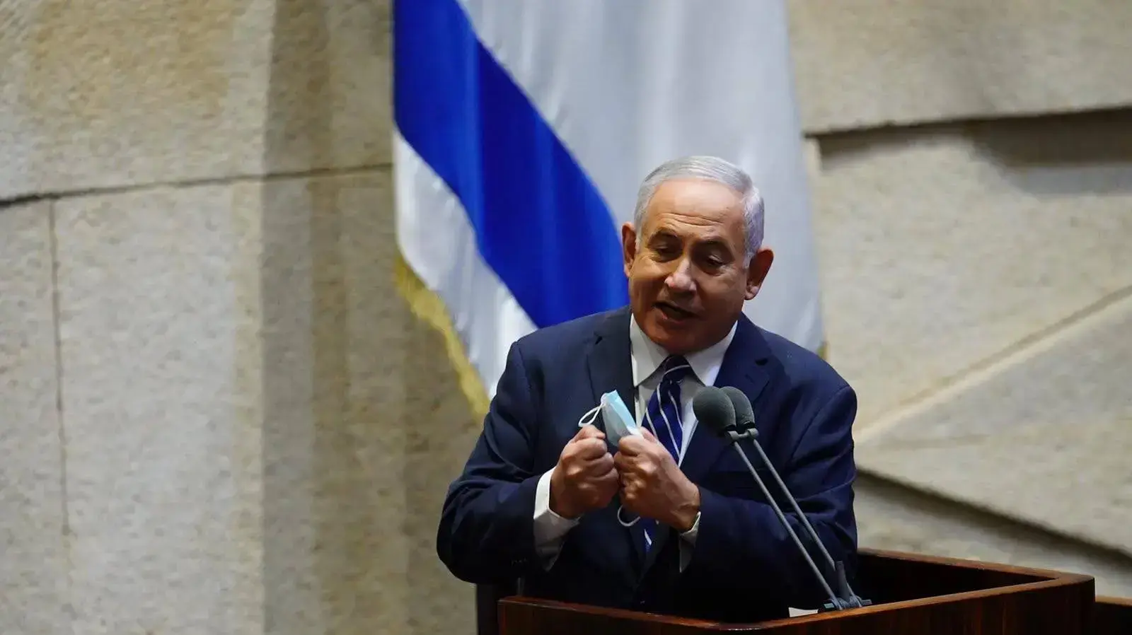 ראש הממשלה בנימין נתניהו בדיון במליאת הכנסת, 5 באוגוסט 2020 ראש הממשלה בנימין נתניהו בדיון במליאת הכנסת, 5 באוגוסט 2020