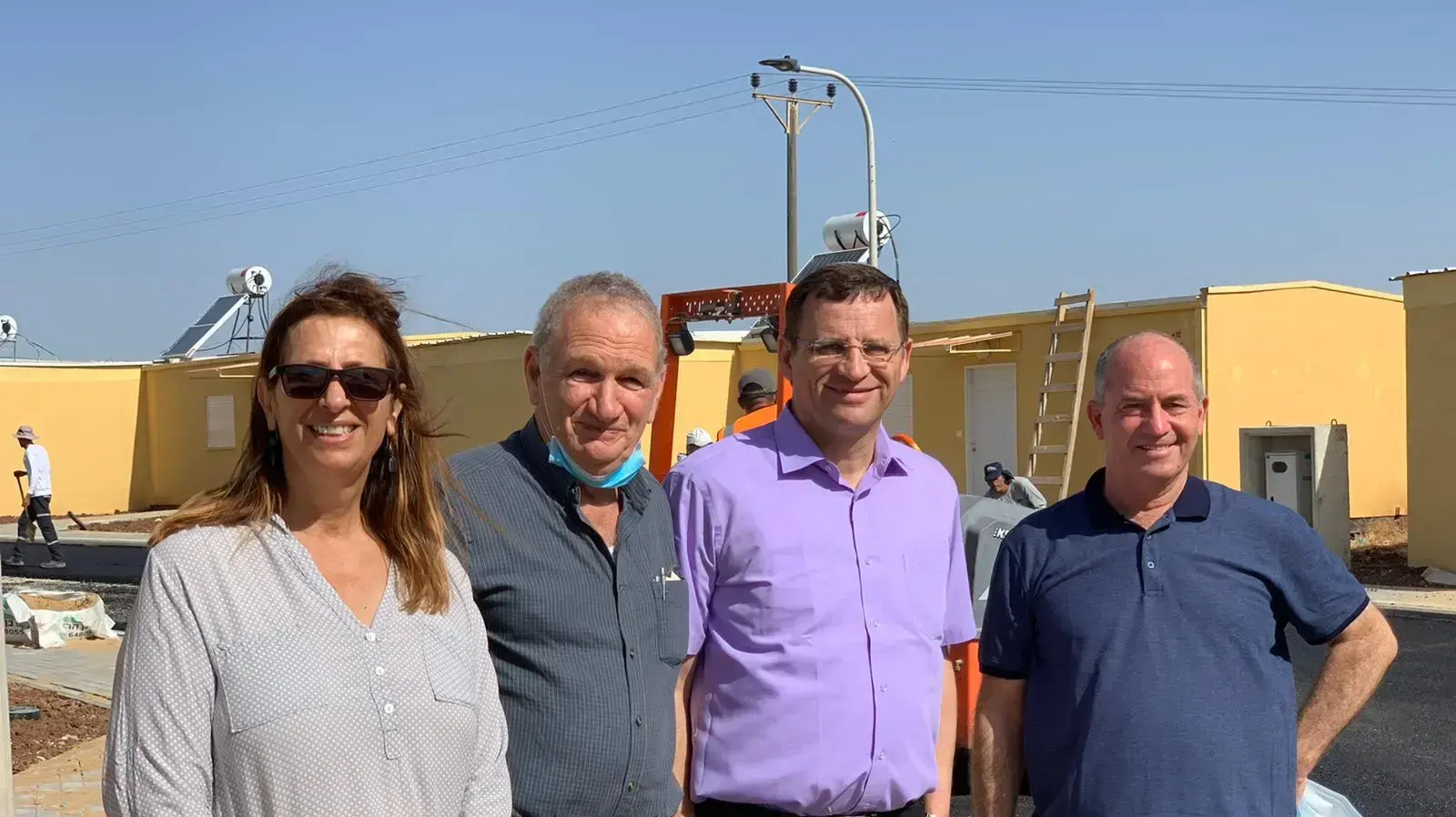 יורם קרין, ראש המועצה האיזורית עמק המעיינות וגאל גרינוולד ראש החטיבה להתיישבות, מיטל יורם קרין, ראש המועצה האיזורית עמק המעיינות וגאל גרינוולד ראש החטיבה להתיישבות, מיטל