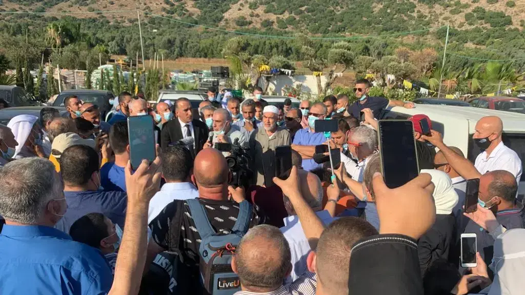 ראאד סלאח, מנהיג הפלג הצפוני של התנועה האיסלאמית נכנס לכלא בבית המעצר קישון, חיפה. 16 באוגוסט 2020 ראאד סלאח, מנהיג הפלג הצפוני של התנועה האיסלאמית נכנס לכלא בבית המעצר קישון, חיפה. 16 באוגוסט 2020