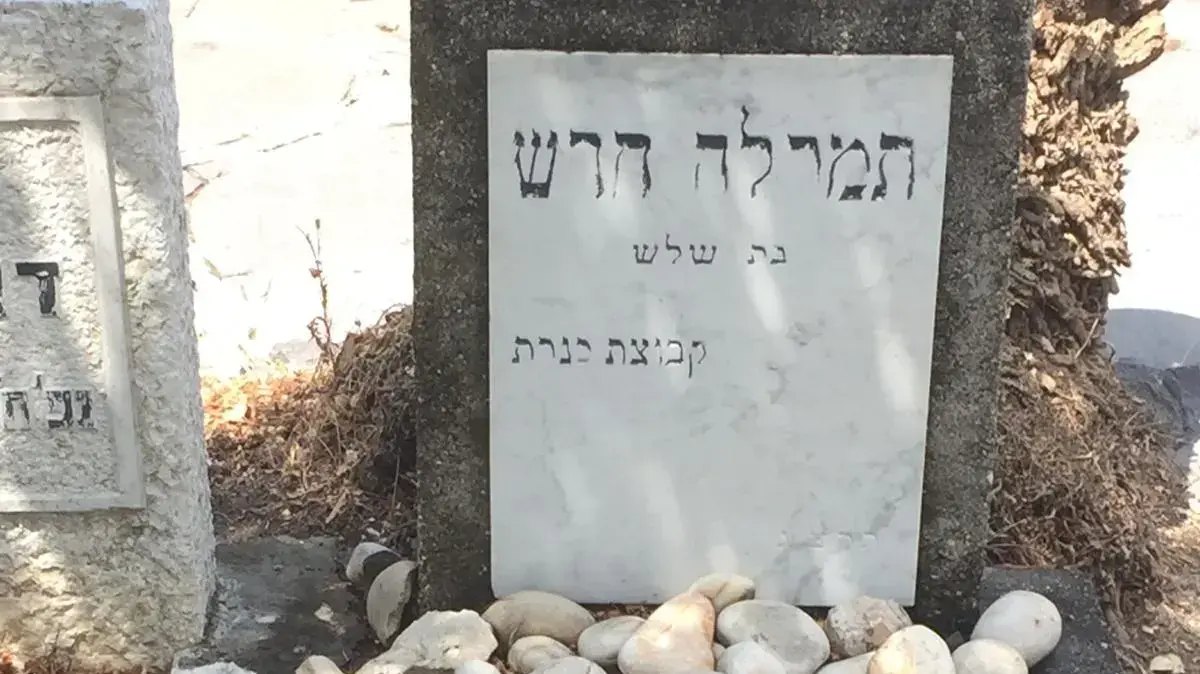 אריחים נעקרו מקברים בבית העלמין כנרת, 16 באוגוסט 2020 אריחים נעקרו מקברים בבית העלמין כנרת, 16 באוגוסט 2020