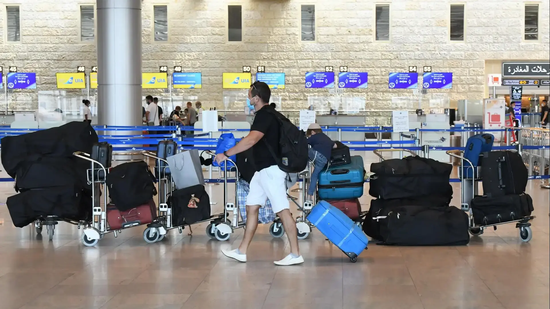 נמל התעופה בן גוריון 18 באוגוסט 2020 