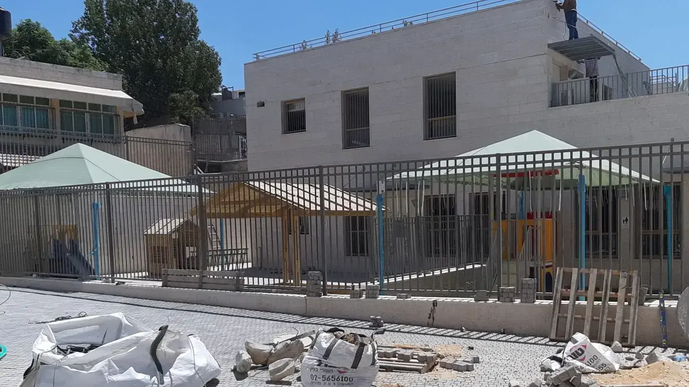 בניית בית ספר בבית חנינא,מזרח ירושלים 19 באוגוסט 2020 בניית בית ספר בבית חנינא,מזרח ירושלים 19 באוגוסט 2020