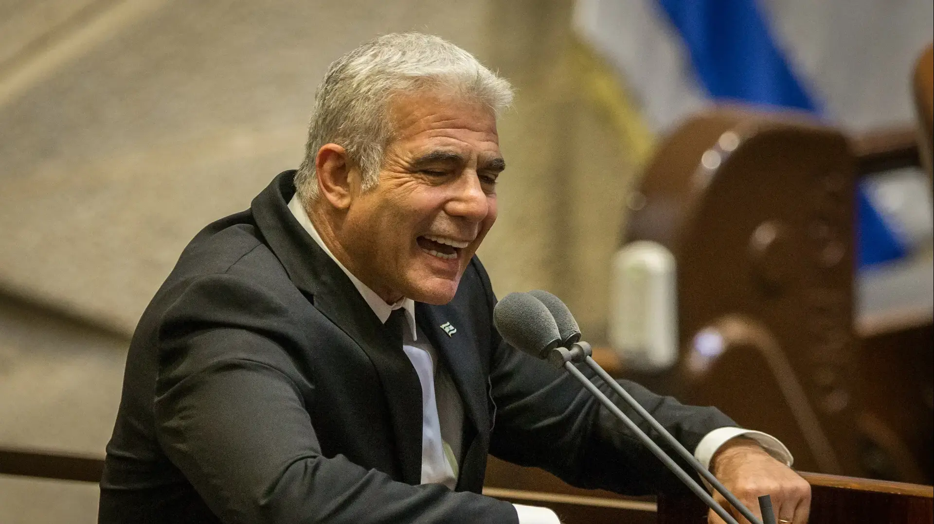 יו"ר יש עתיד, ח"כ יאיר לפיד במהלך נאומו במליאת הכנסת 24 באוגוסט 2020 יו"ר יש עתיד, ח"כ יאיר לפיד במהלך נאומו במליאת הכנסת 24 באוגוסט 2020