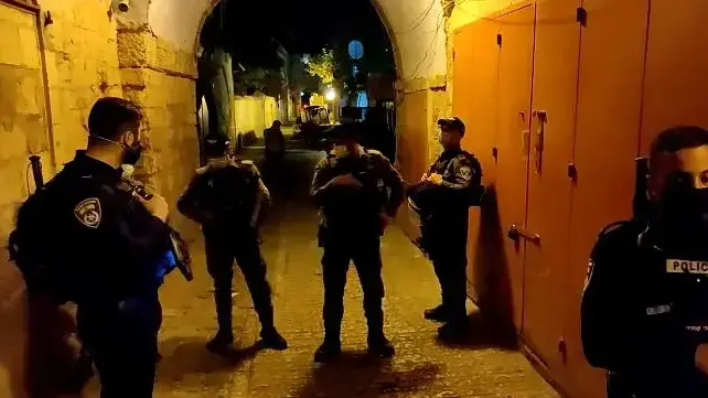 שחזור הירי באיאד אל-חלאק בעיר העתיקה, ירושלים, 26 אוגוסט 2020