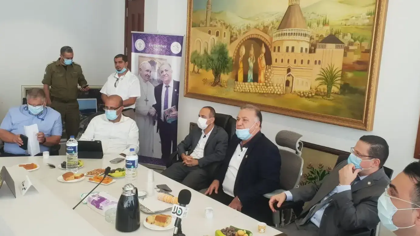 ממונה הקורונה פרופ' רוני גמזו בביקור בנצרת, 27 באוגוסט 2020 ממונה הקורונה פרופ' רוני גמזו בביקור בנצרת, 27 באוגוסט 2020