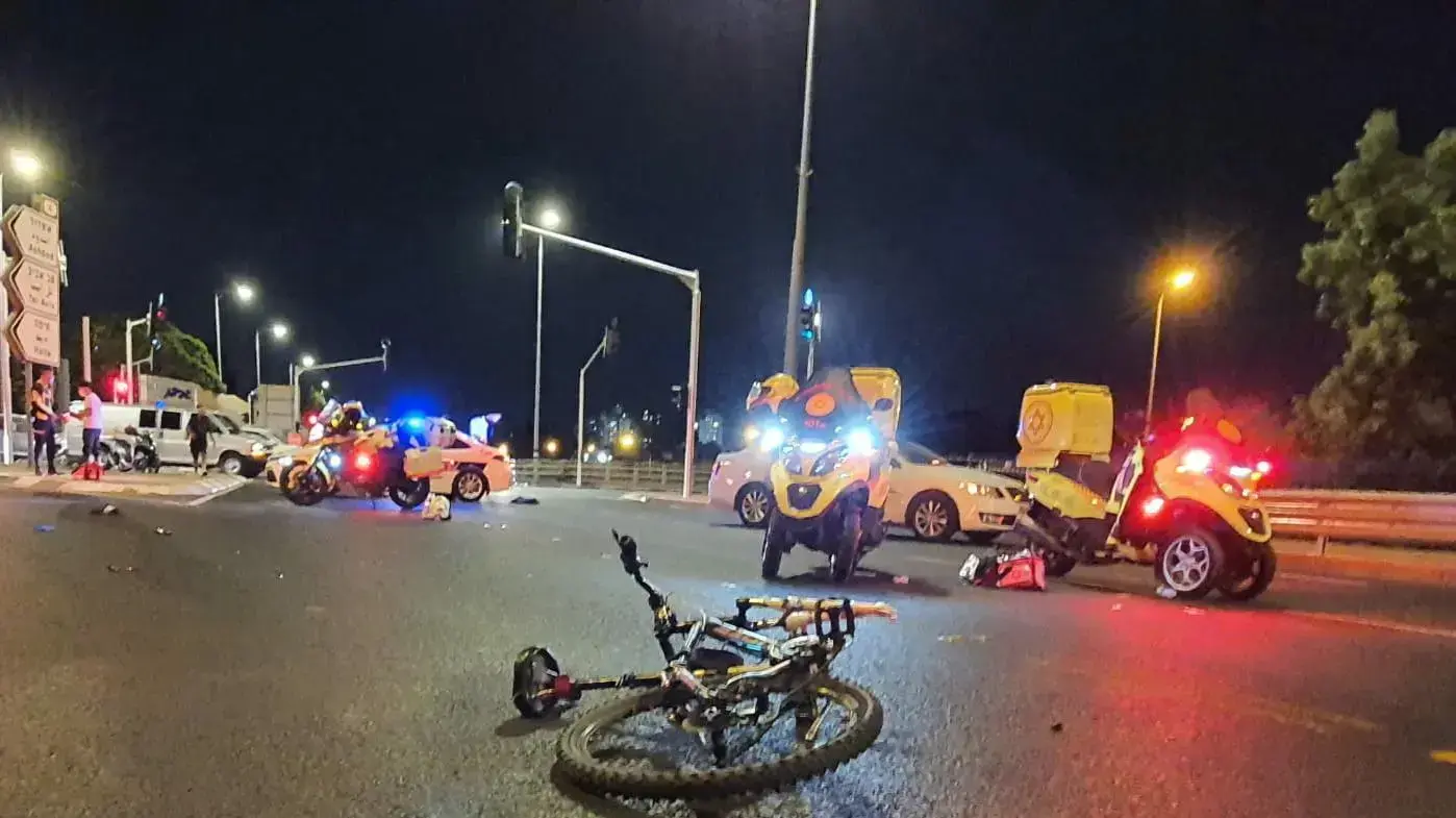 זירת תאונת דרכים בגבעת שמואל, 2 בספטמבר 2020 זירת תאונת דרכים בגבעת שמואל, 2 בספטמבר 2020