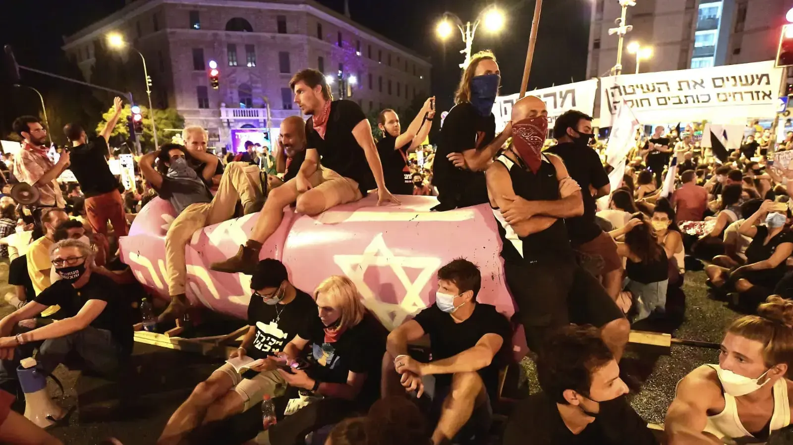 הפגנה מול מעון ראש הממשלה בבלפור ירושלים,5 בספטמבר 2020 הפגנה מול מעון ראש הממשלה בבלפור ירושלים,5 בספטמבר 2020