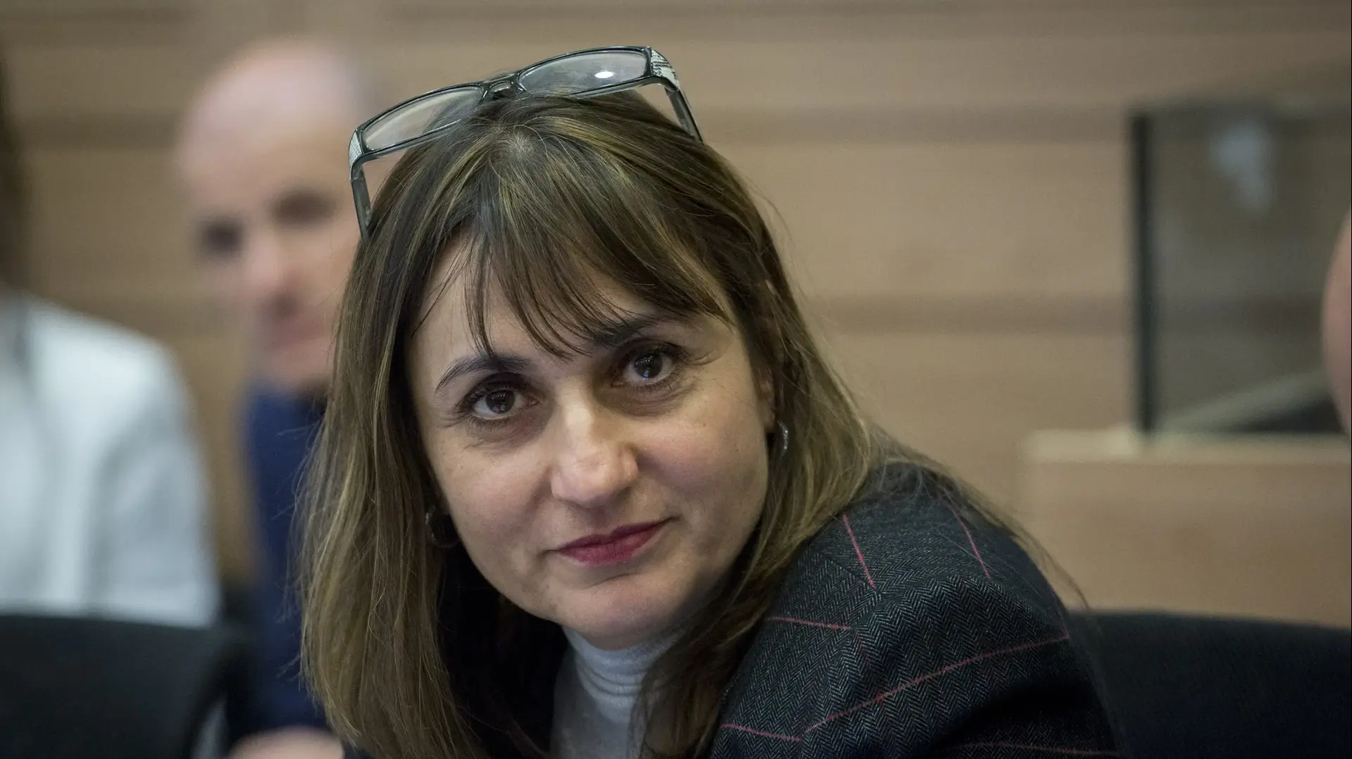 מיכל כהן, בישיבת ועדת הכספים בכנסת 
