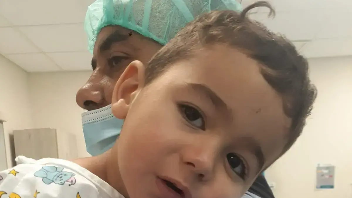 חוסיין, הפעוט שנפגע מכדור תועה בבית החולים