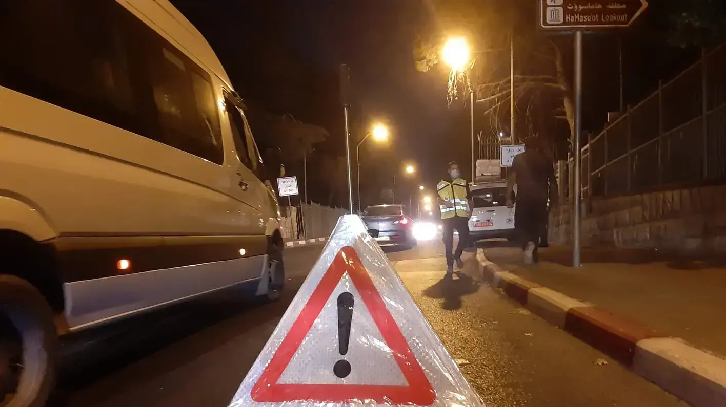  א-טור עם כניסתו של העוצר הלילי בעקובות העלייה בתחלואה מנגיף הקורונה 8 בספטמבר 2020