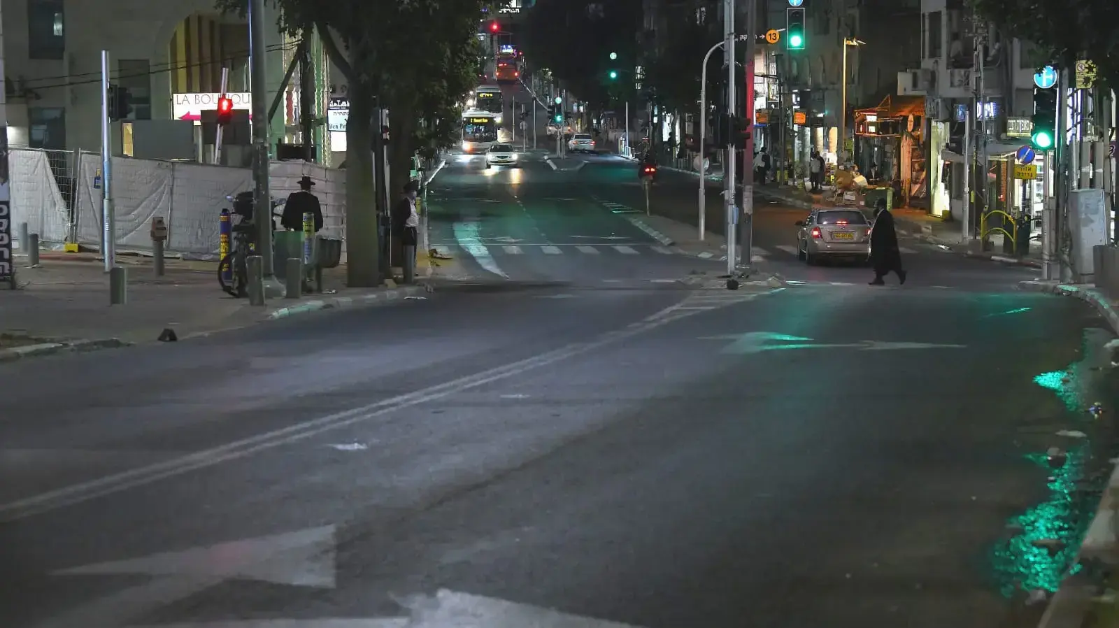 בני ברק עם כניסתו של העוצר הלילי בעקובות העלייה בתחלואה מנגיף הקורונה 8 בספטמבר 2020 בני ברק עם כניסתו של העוצר הלילי בעקובות העלייה בתחלואה מנגיף הקורונה 8 בספטמבר 2020