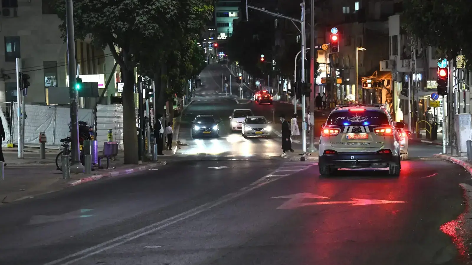 בני ברק עם כניסתו של העוצר הלילי בעקובות העלייה בתחלואה מנגיף הקורונה 8 בספטמבר 2020