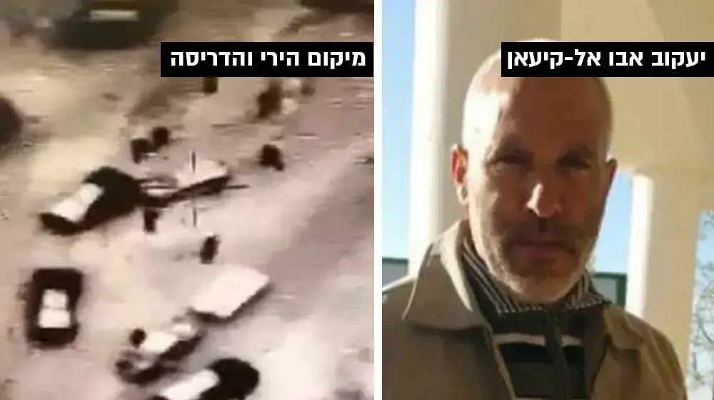 יעקוב אבו אל-קיעאן ומיקום הירי והדריסה יעקוב אבו אל-קיעאן ומיקום הירי והדריסה