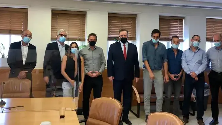 שר האוצר נפגש עם ראשי המגזר העסקי כדי לדון במשמעויות הטלת סגר, 10 בספטמבר 2020
