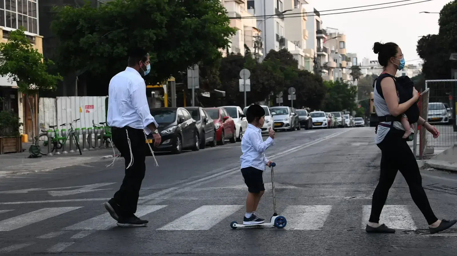 סגר בערב ראש השנה בתל אביב. 18 בספטמבר 2020 סגר בערב ראש השנה בתל אביב. 18 בספטמבר 2020