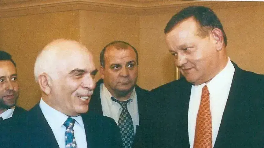 דן שילון וחוסיין מלך ירדן בארמון בעמאן דן שילון וחוסיין מלך ירדן בארמון בעמאן