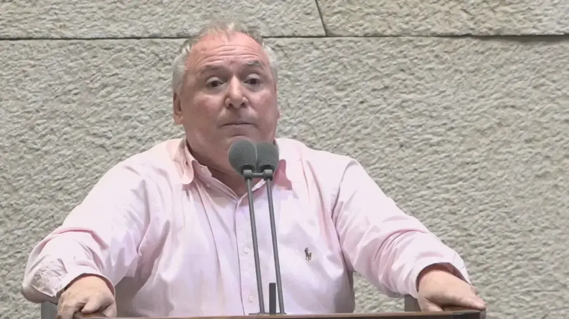 שר הדיגיטל והסייבר, ח"כ דודי אמסלם במהלך נאומו בכנסת 24 בספטמבר 2020 
 