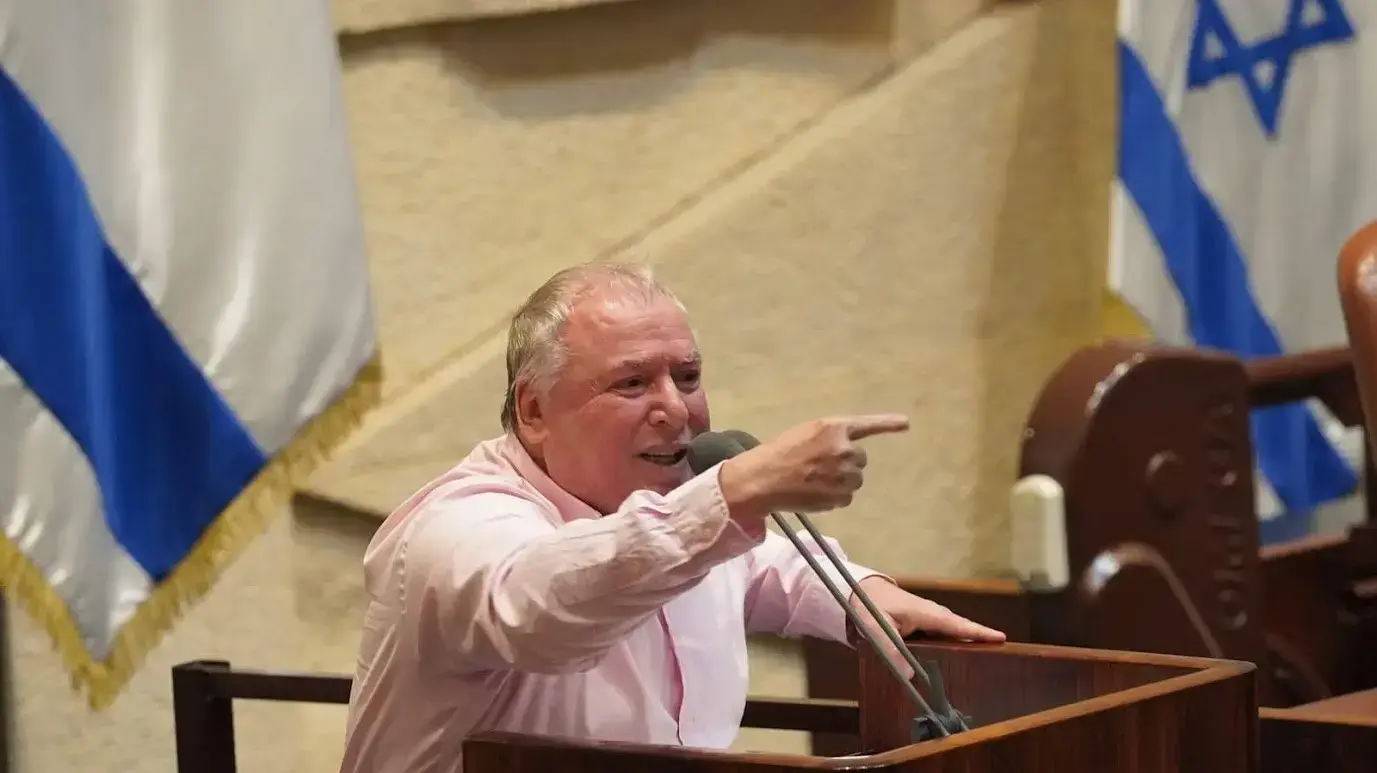 שר הדיגיטל והסייבר, ח"כ דודי אמסלם במהלך נאומו בכנסת 24 בספטמבר 2020