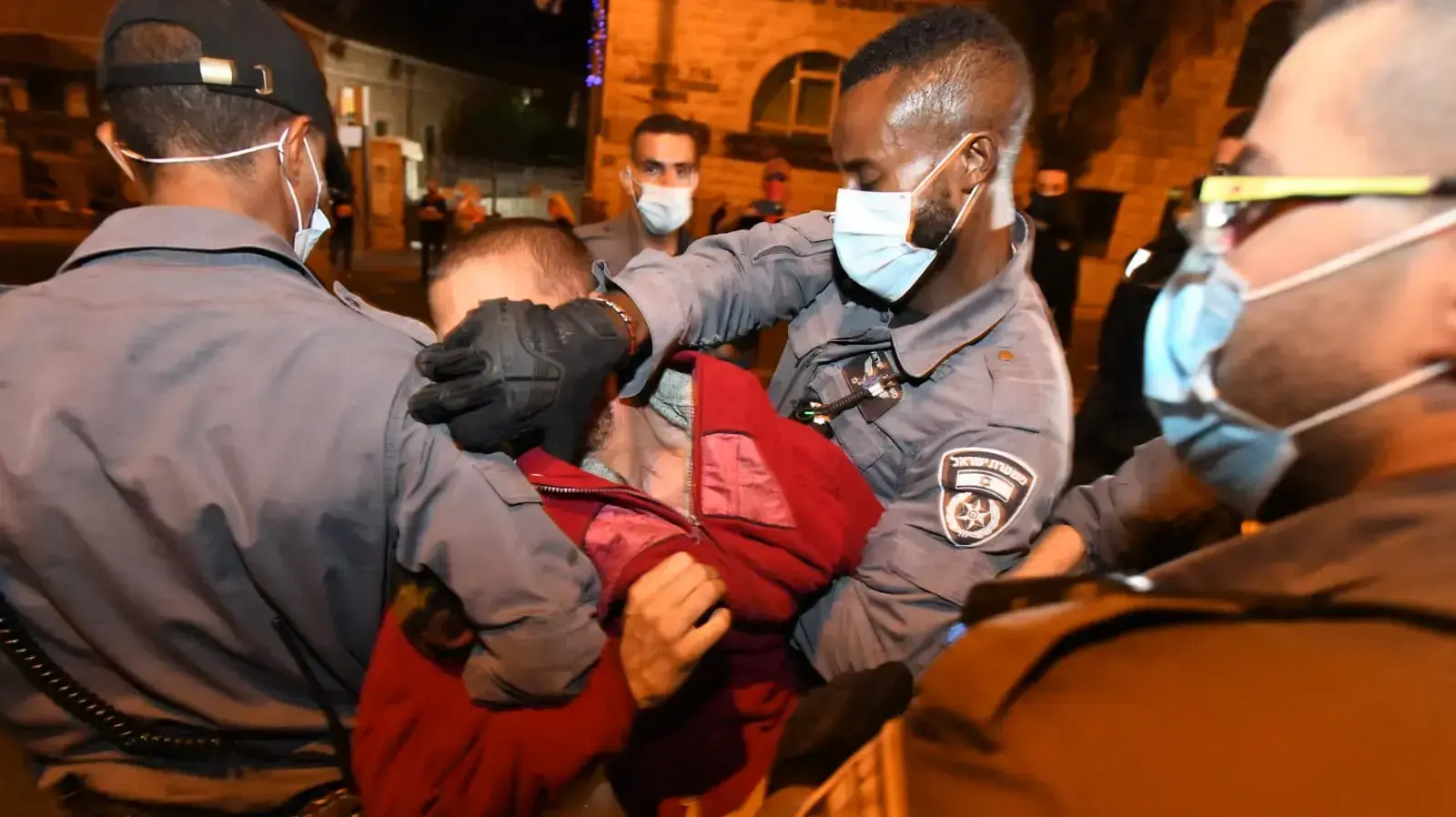 חמישה עצורים בהפגנת הדגלים השחורים מול מעון רה"מ, ירושלים 26 בספטמבר 2020