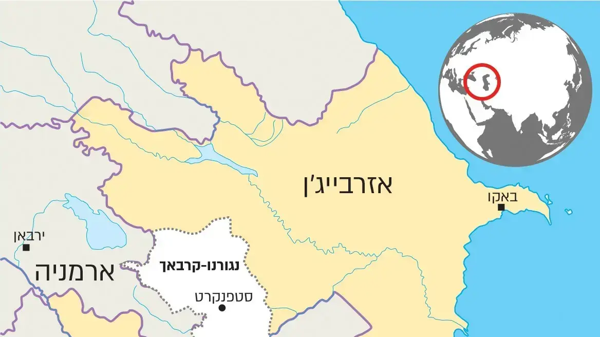 מפת הסכסוך של נגורנו-קרבאך מפת הסכסוך של נגורנו-קרבאך