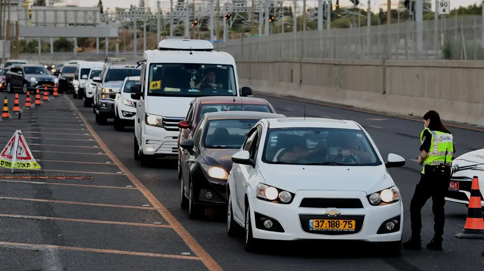 אכיפת הסגר באיילון דרום, 3 באוקטובר 2020 אכיפת הסגר באיילון דרום, 3 באוקטובר 2020