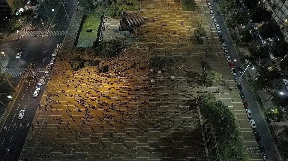  מחאה נגד ראש הממשלה נתניהו, כיכר רבין, תל אביב, 3 באוקטובר 2020