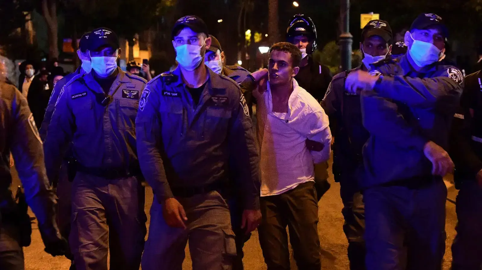 פעולות אכיפה של המשטרה בבני ברק 4 באוקטובר 2020