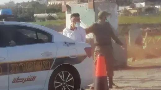 זירת פיגוע הדקירה בצומת העוקפים סמוך לחברון 5 באוקטובר 2020