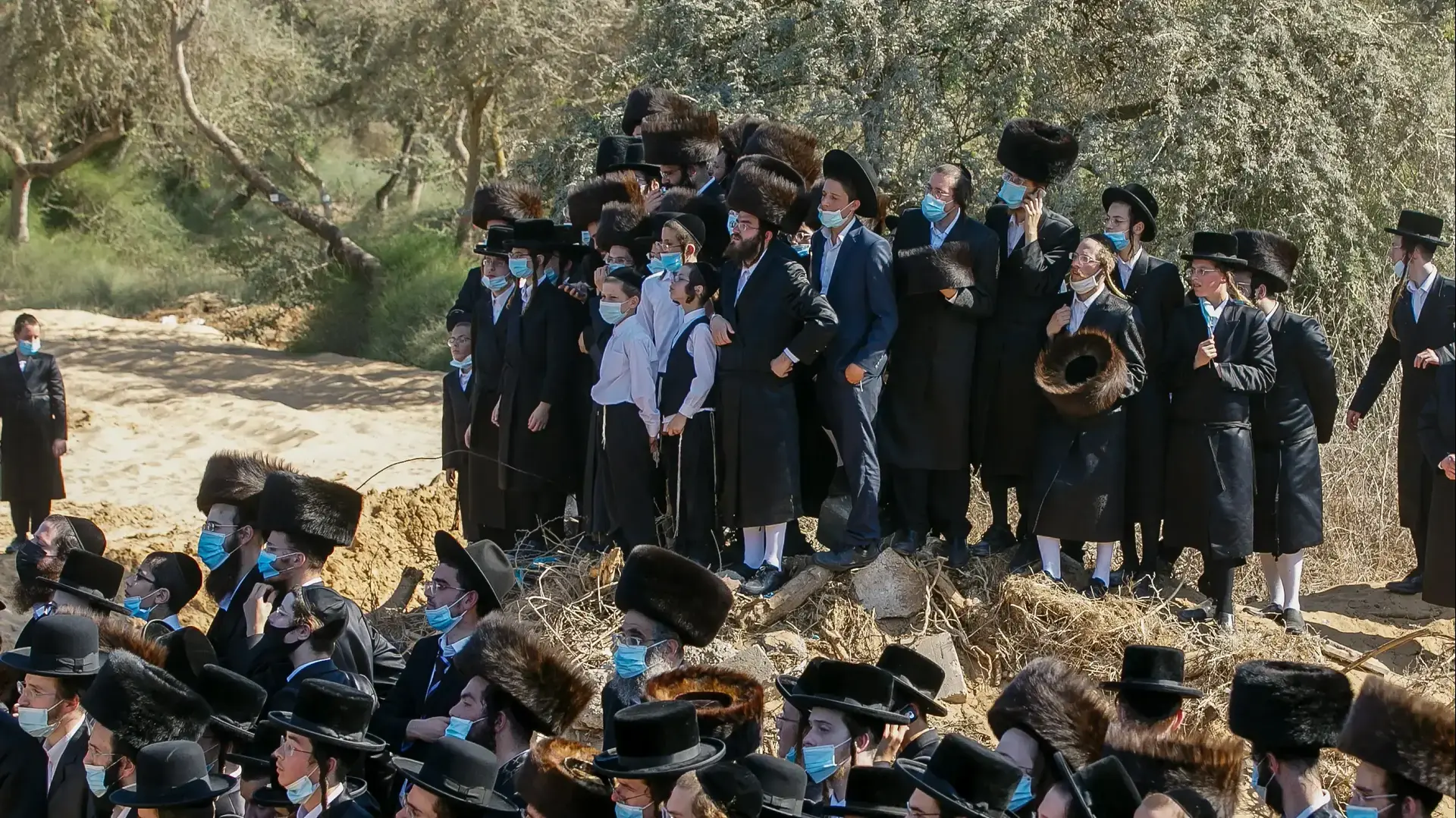 הלווית האדמו"ר מפיטסבורג, מרדכי לייפר, אשדוד, 5 באוקטובר 2020