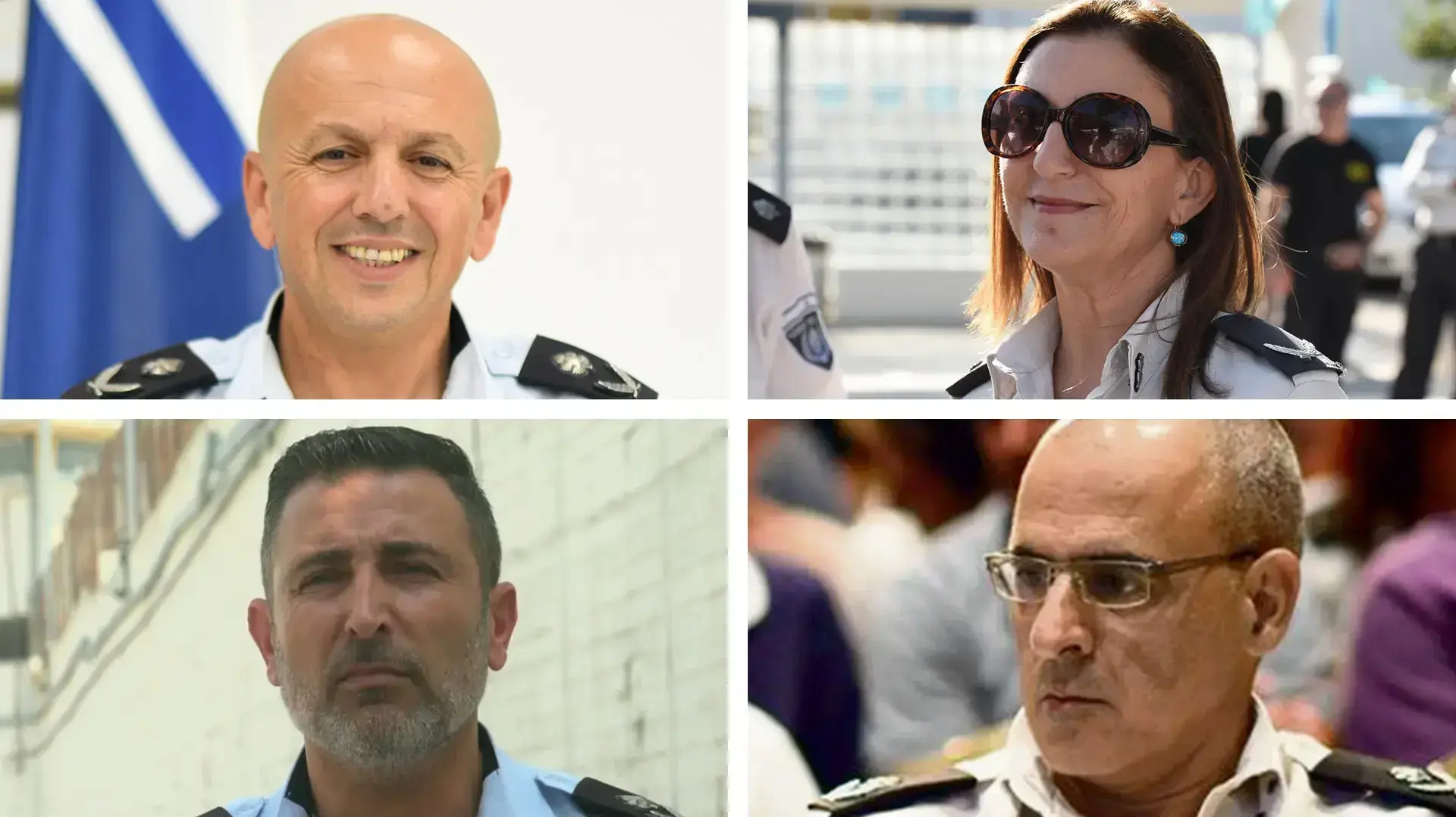 ארבעת המועמדים לתפקיד נציב שירות הסוהר (צילום: דוברות שב"ס, ראובן קסטרו)