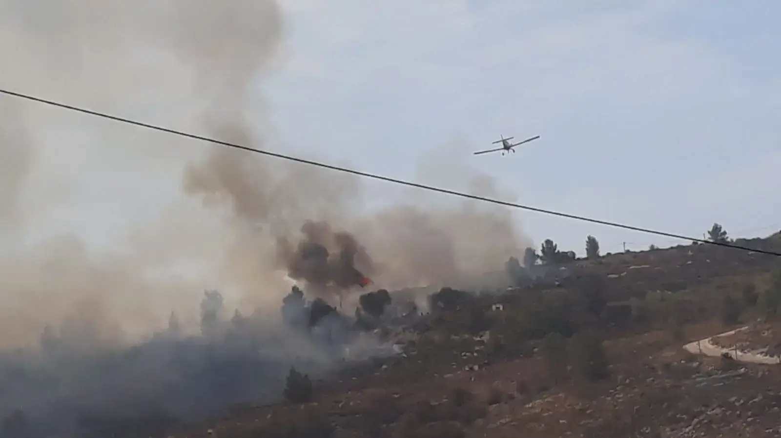 ניסיונית כיבוי שריפה שפרצה בכפר אורנים 9 באוקטובר 2020 