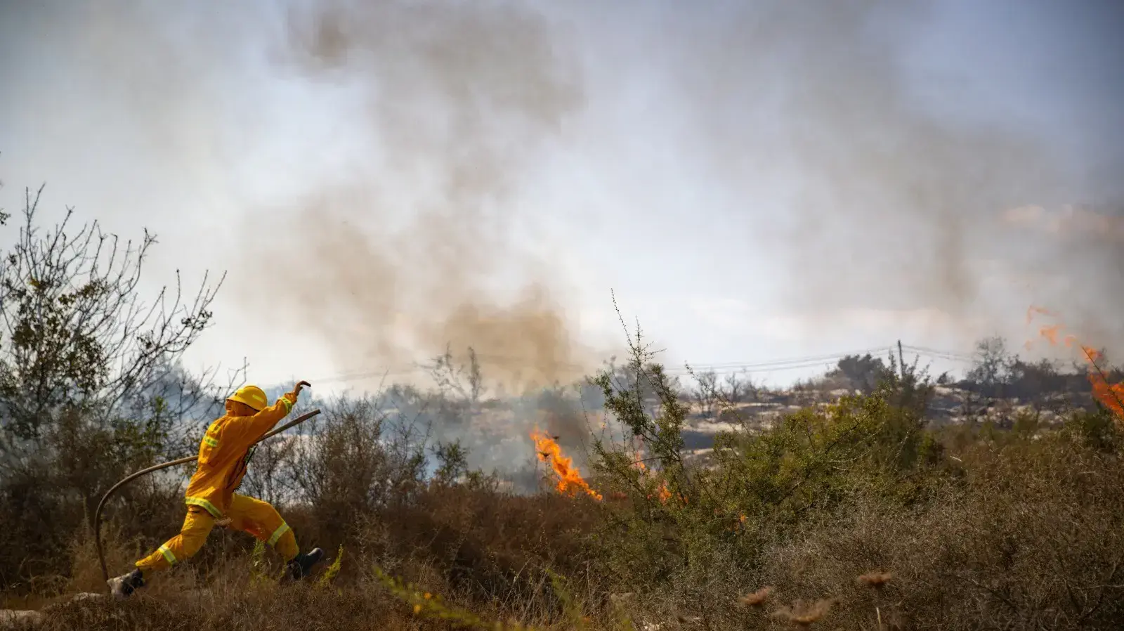 נסיונות להתגבר על שריפה שפרצה בכפר האורנים 9 באוקטובר 2020 נסיונות להתגבר על שריפה שפרצה בכפר האורנים 9 באוקטובר 2020