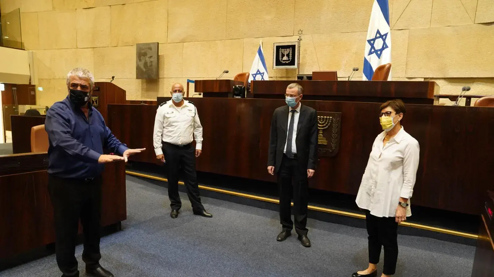 הכנות לפתיחת מושב החורף של הכנסת, 11 באוקטובר 2020 הכנות לפתיחת מושב החורף של הכנסת, 11 באוקטובר 2020